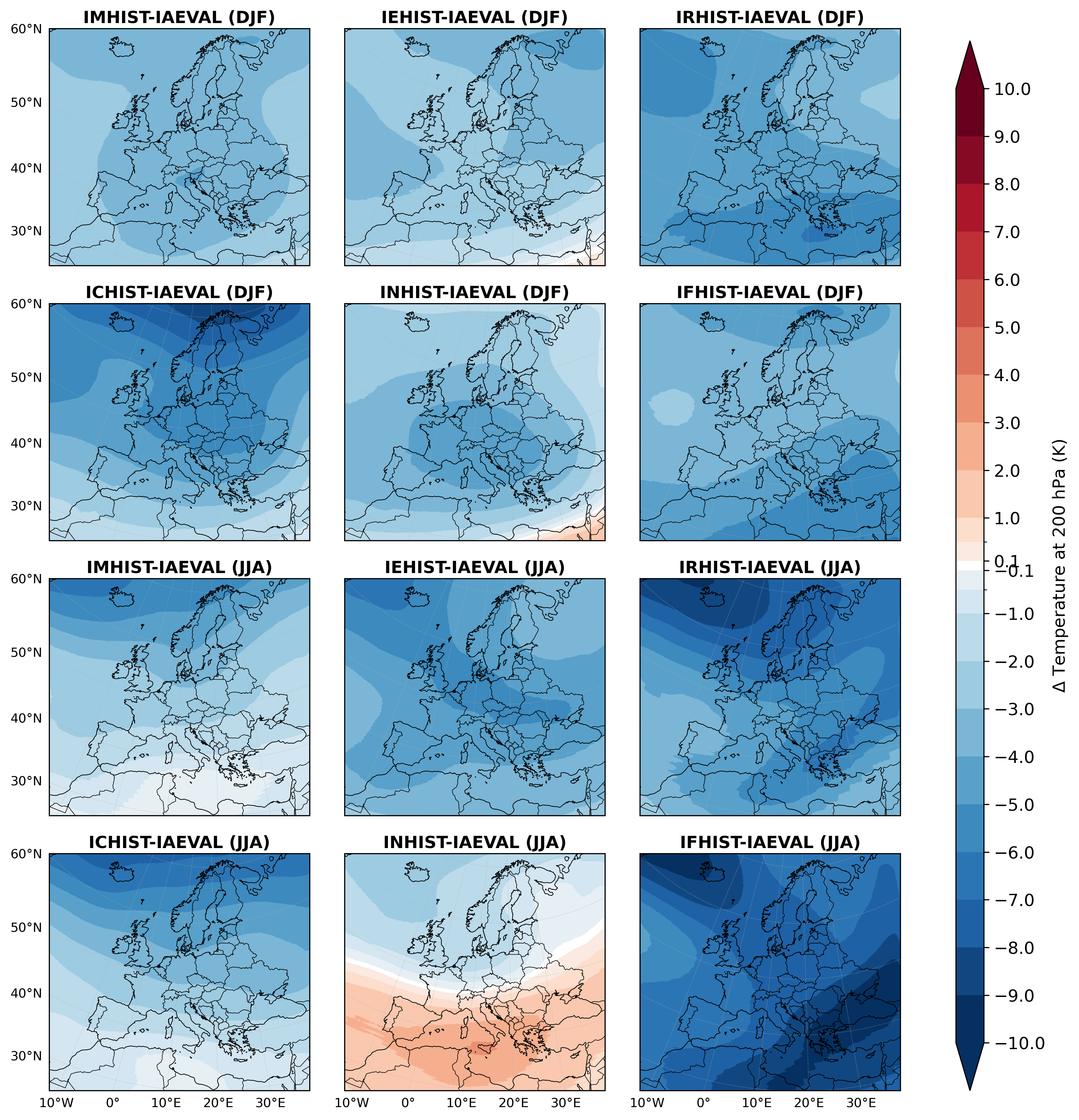 Temperature at 200 hPa